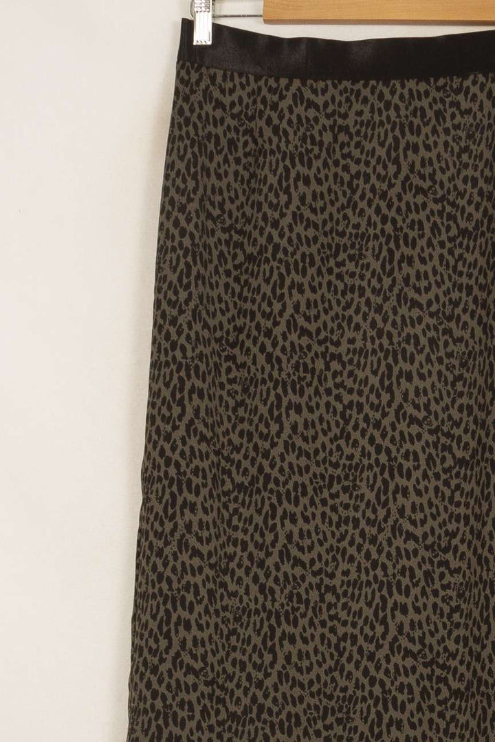 Jupe Droite Léopard Marron et Noir - Taille L/40 de la marque IKKS | PARAD51922 - Vendu par Paradigme - Image 3