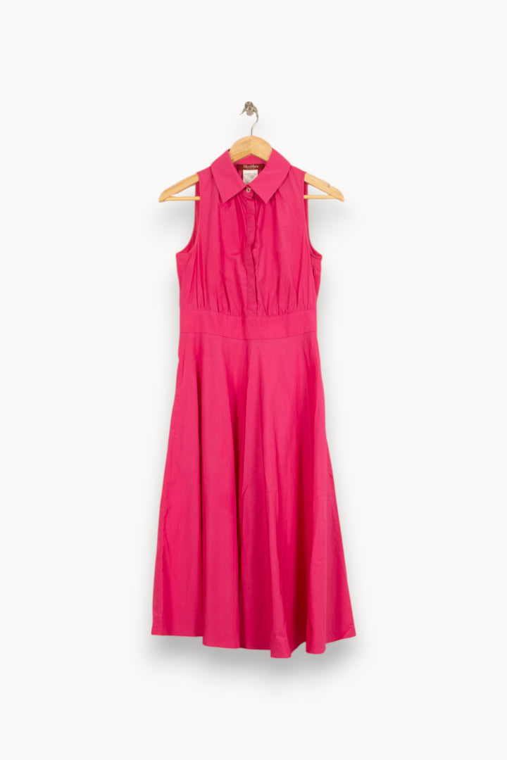 Robe Midi Rose - Taille L/40 de la marque Max Mara | PARAD51942 - Vendu par Paradigme - Image 2