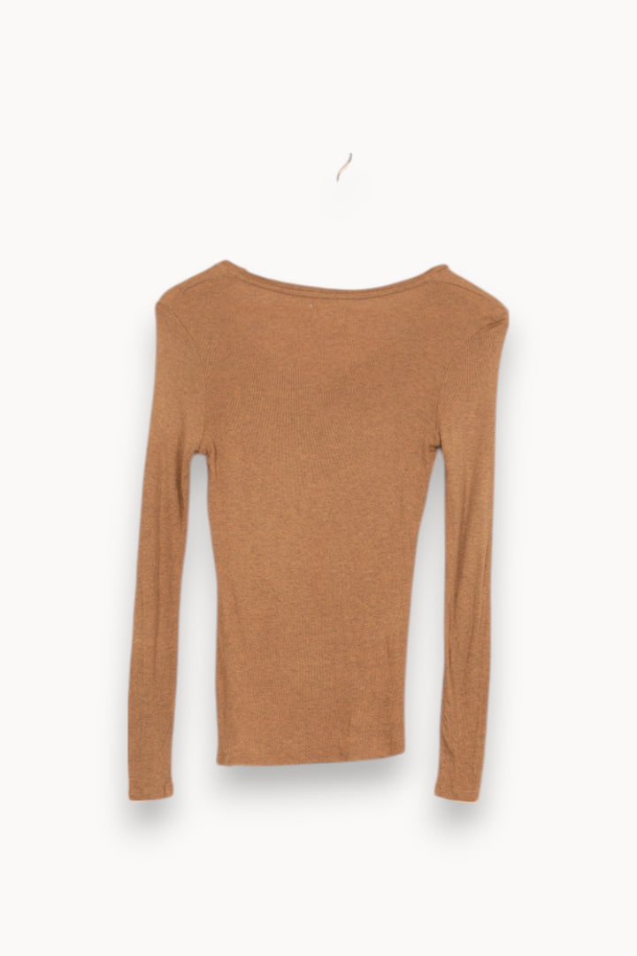 Tee-shirt Manches Longues Beige - Taille S/36 de la marque Notshy Cashmere | PARAD51949 - Vendu par Paradigme - Image 4