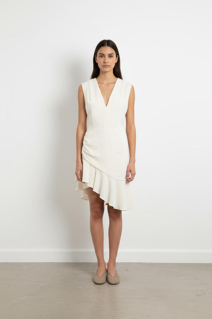 Robe Asymétrique Blanche - Taille XS/34