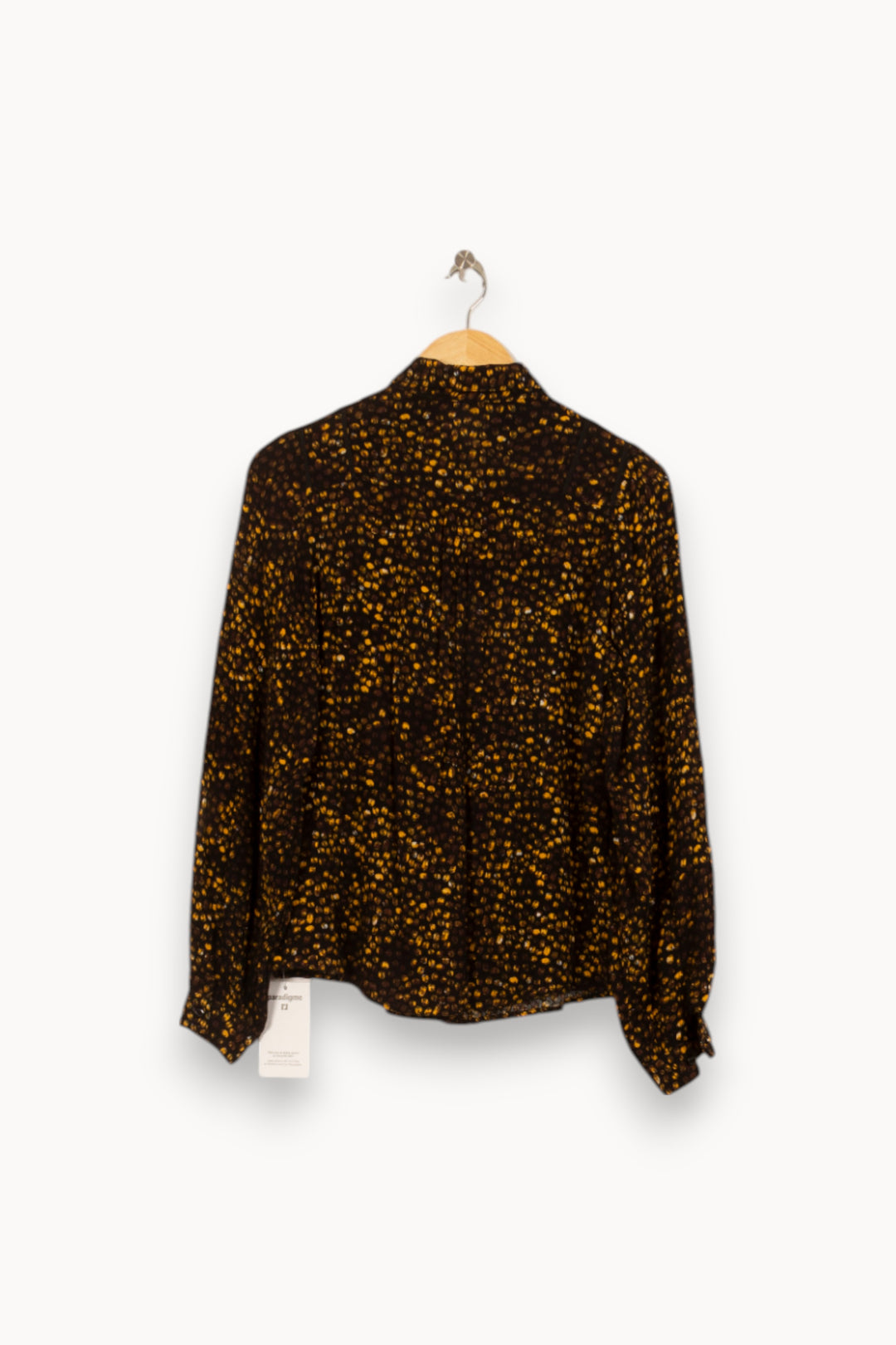 Chemise Noire et Jaune - Taille S/36 de la marque One Step | PARAD51953 - Vendu par Paradigme - Image 4