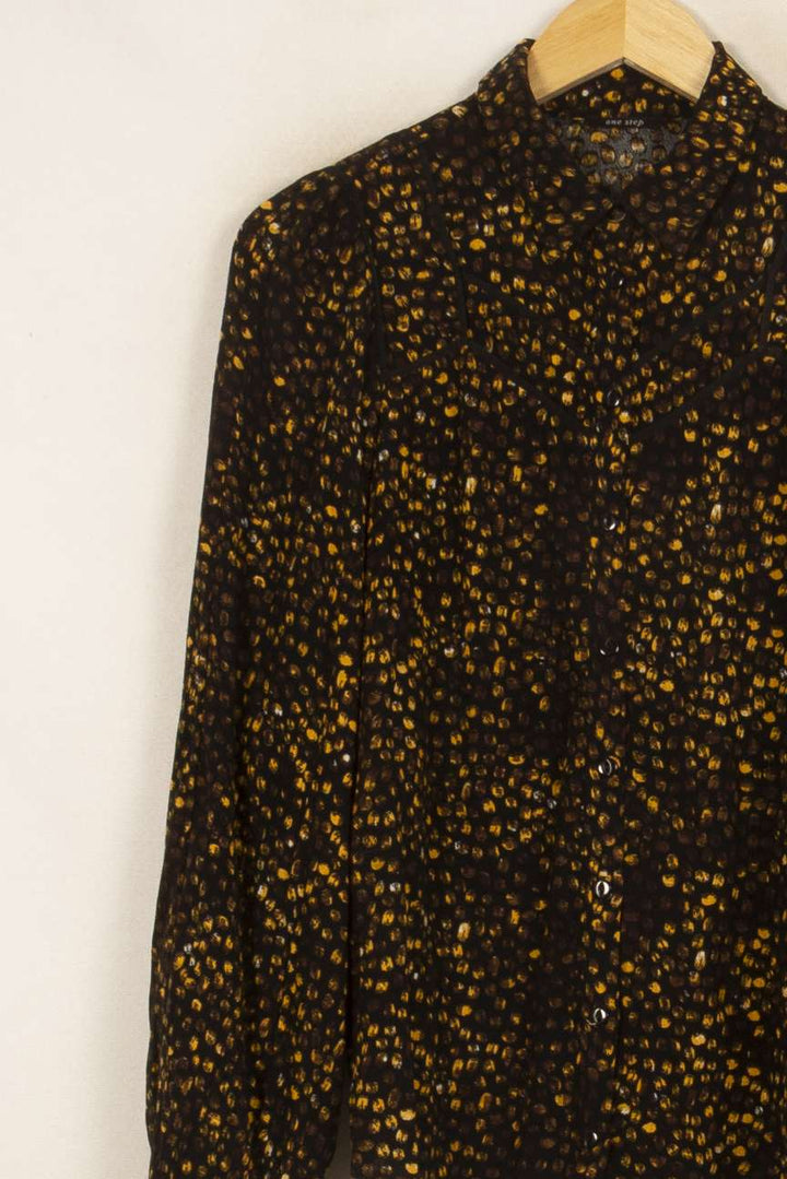 Chemise Noire et Jaune - Taille S/36 de la marque One Step | PARAD51953 - Vendu par Paradigme - Image 3