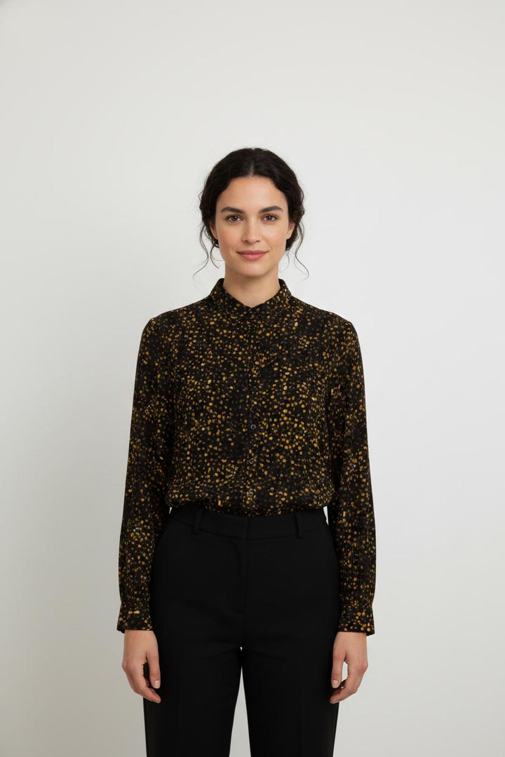 Chemise Noire et Jaune - Taille S/36