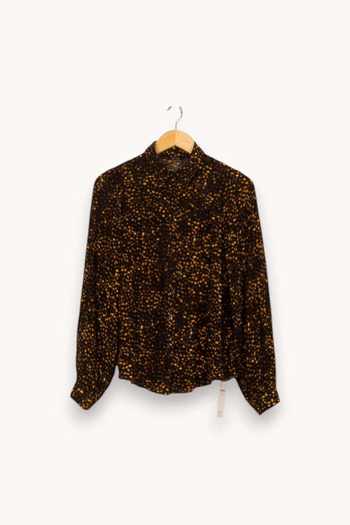 Chemise Noire et Jaune - Taille S/36 de la marque One Step | PARAD51953 - Vendu par Paradigme - Image 2