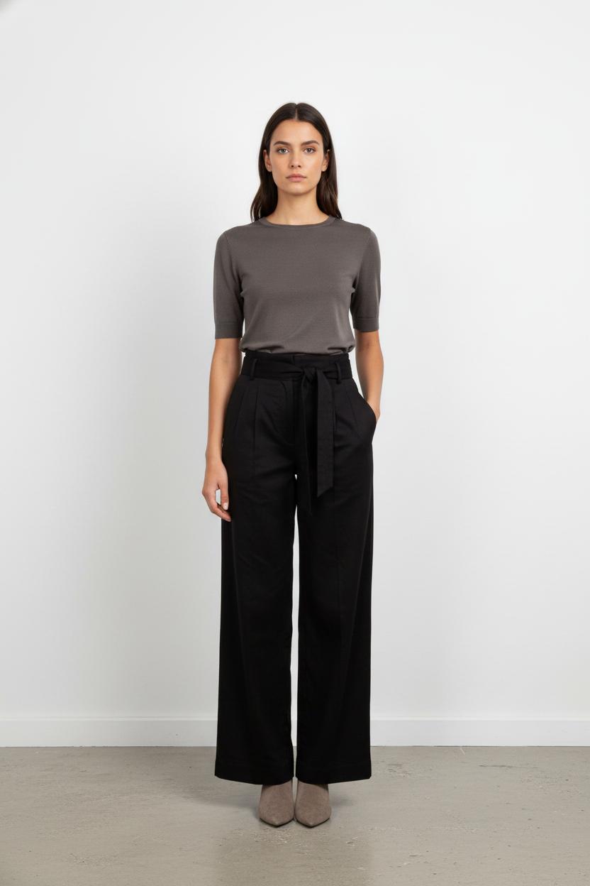 Pantalon Large Noir - Taille XS/34