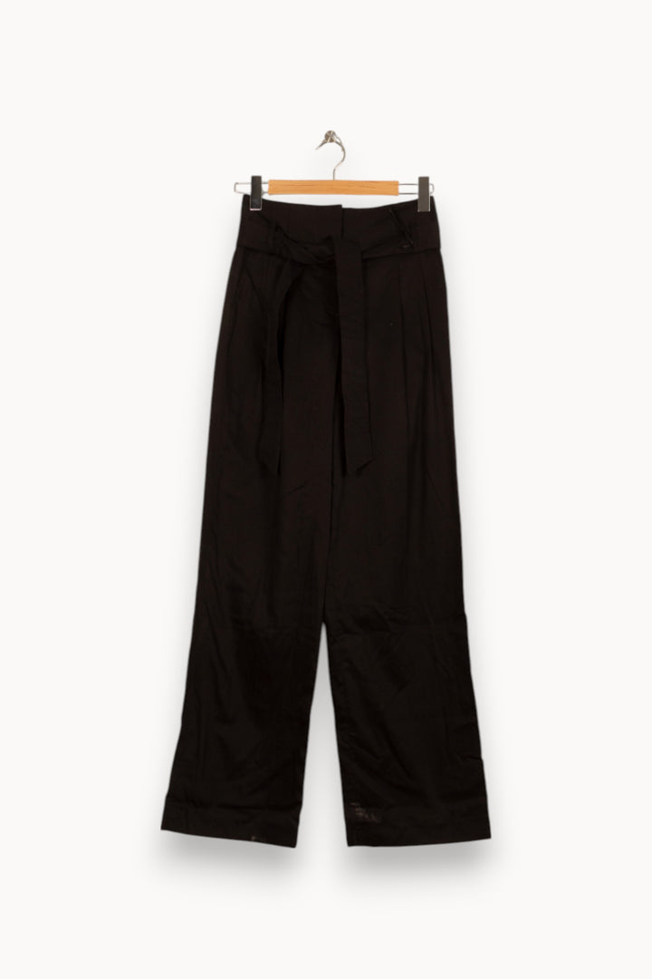 Pantalon Large Noir - Taille XS/34 de la marque Caroll | PARAD51964 - Vendu par Paradigme - Image 2
