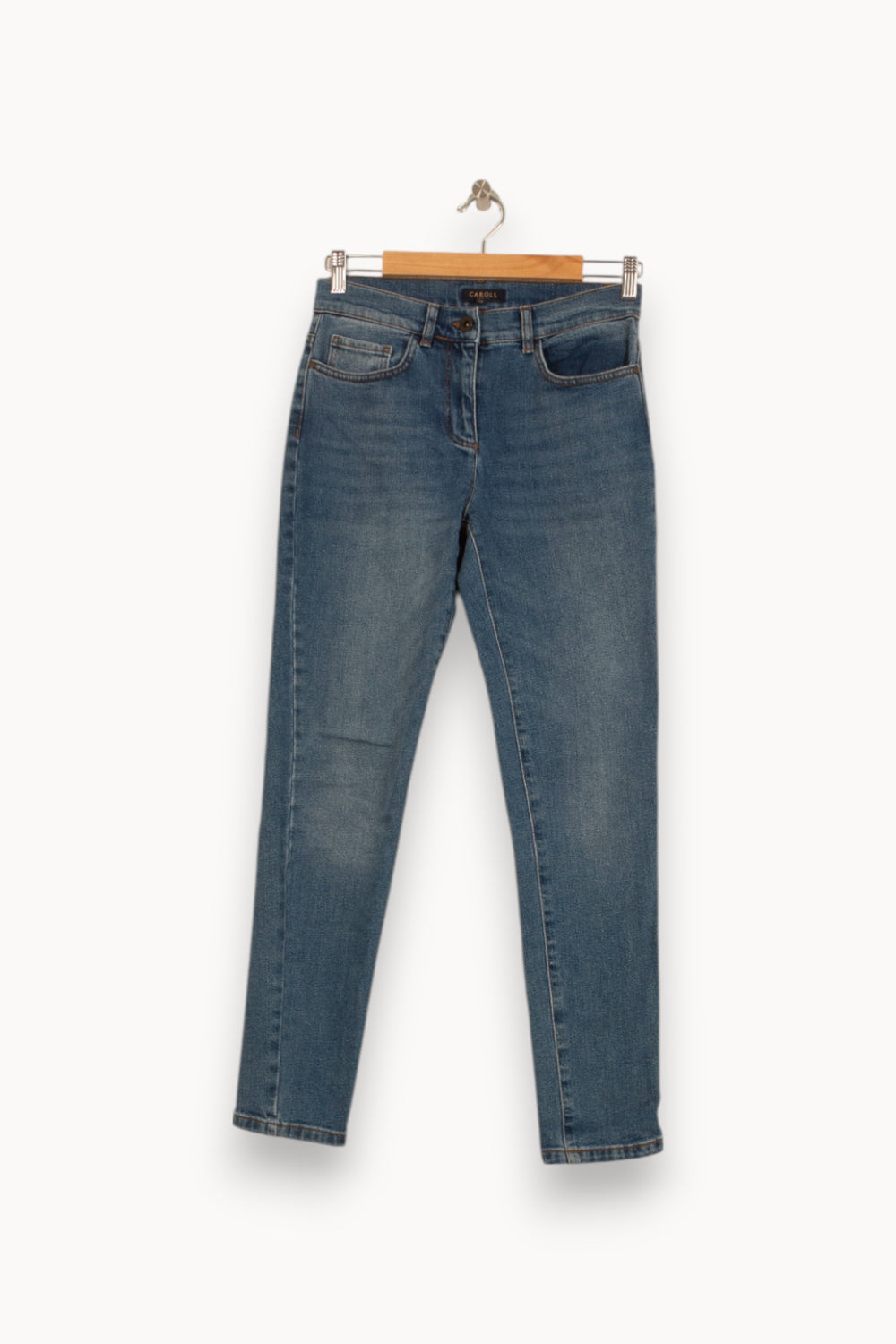 Jean Slim Bleu - Taille XS/34 de la marque Caroll | PARAD51966 - Vendu par Paradigme - Image 2