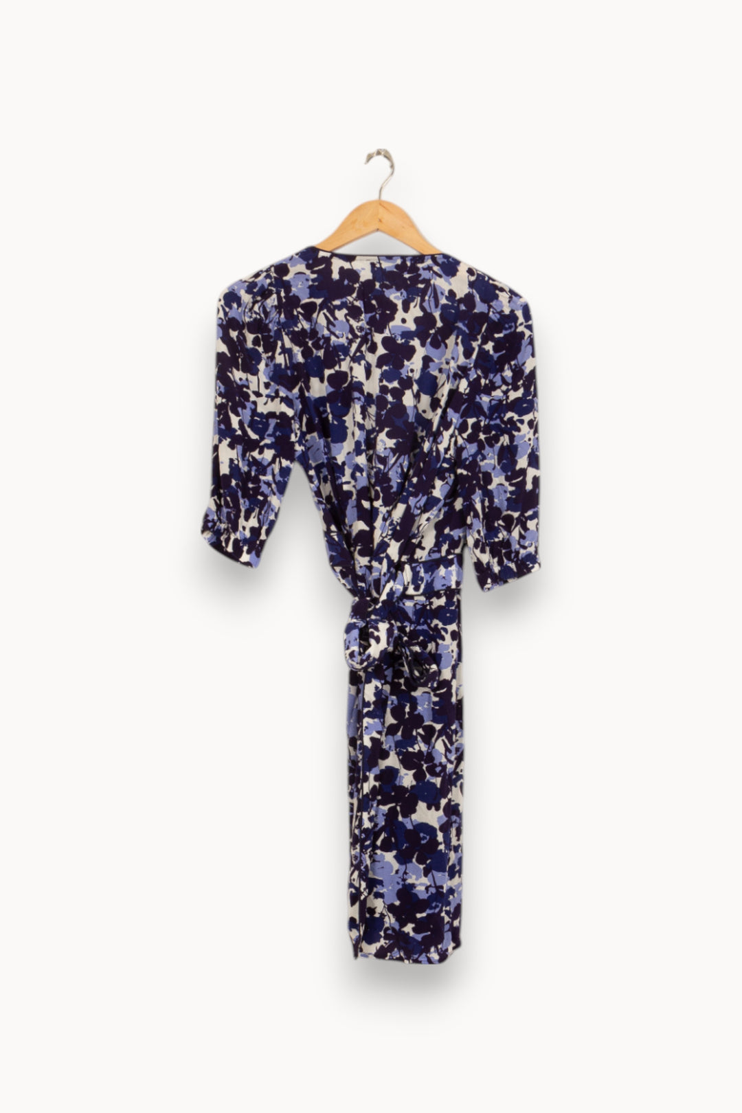 Robe Portefeuille Bleue et Blanche - Taille S/36 de la marque Suncoo | PARAD51967 - Vendu par Paradigme - Image 4
