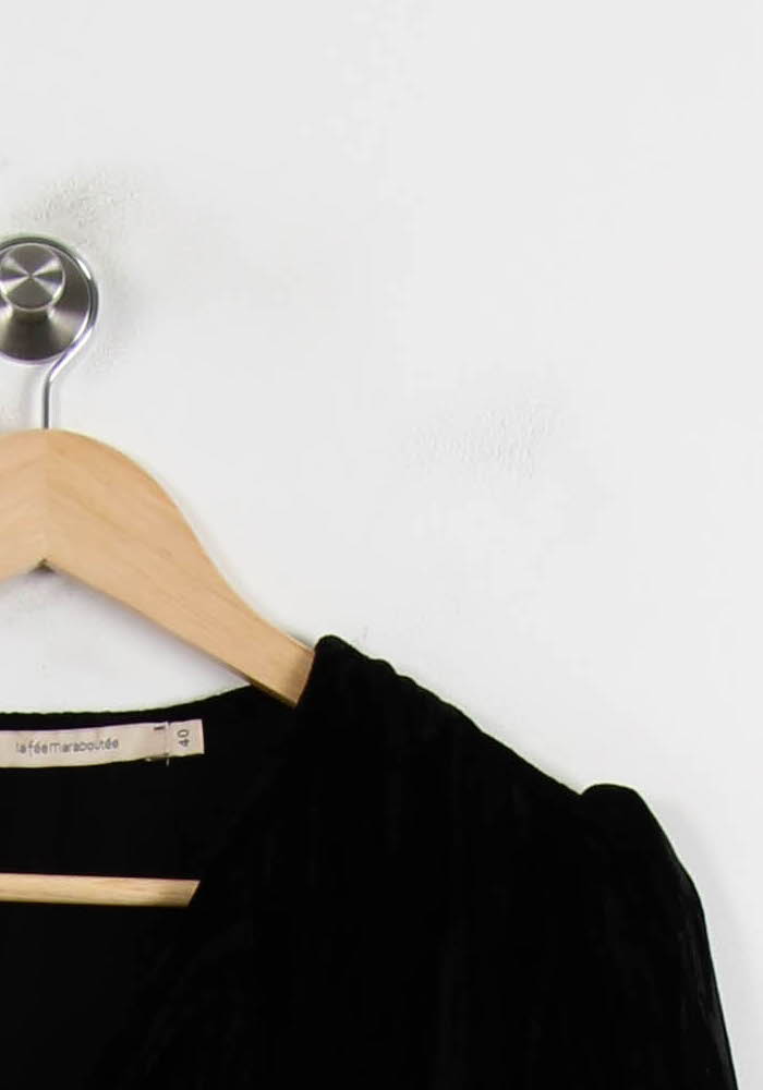 Robe Noire - Taille L/40 de la marque La Fée Maraboutée | PARAD51970 - Vendu par Paradigme - Image 3