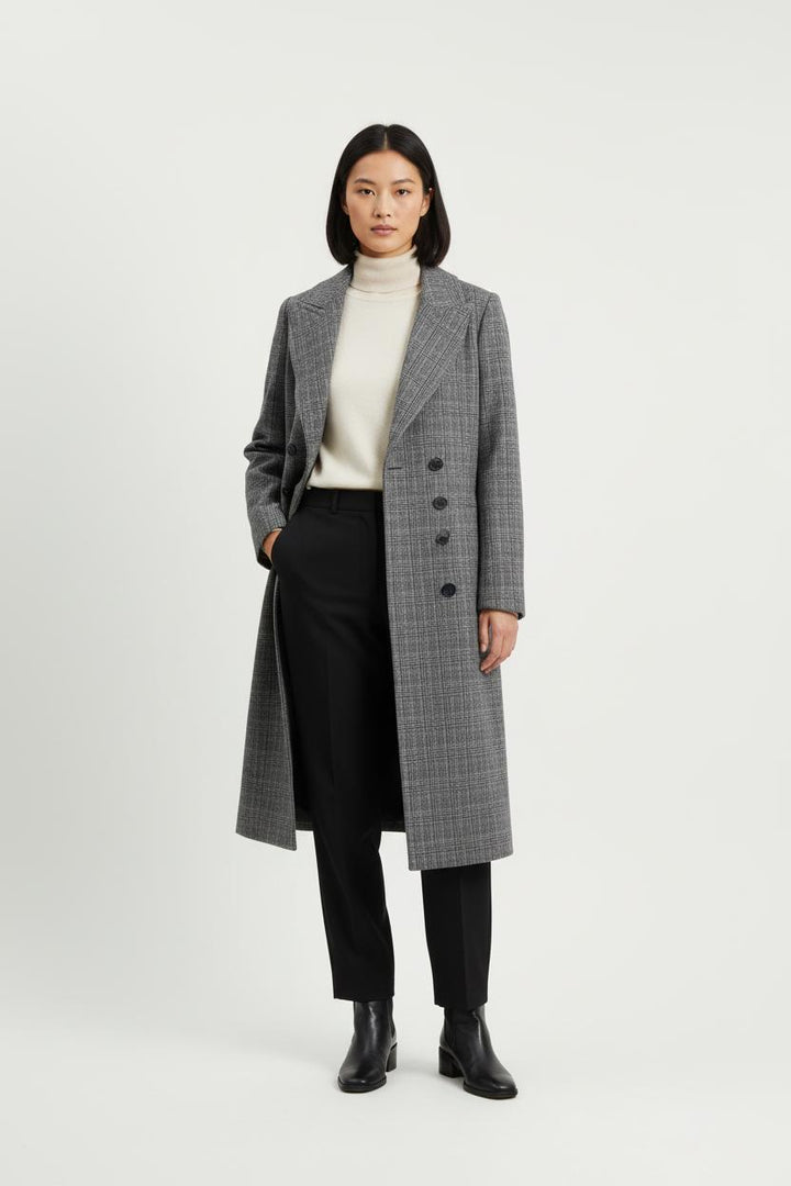 Manteau Gris et Noir - Taille L/40 de la marque All Saints | PARAD51993 - Vendu par Paradigme - Image 1