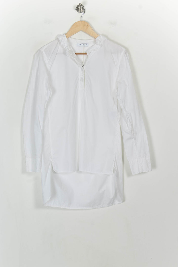 Blouse Blanche - Taille L/40 de la marque Sandro | PARAD51994 - Vendu par Paradigme - Image 2