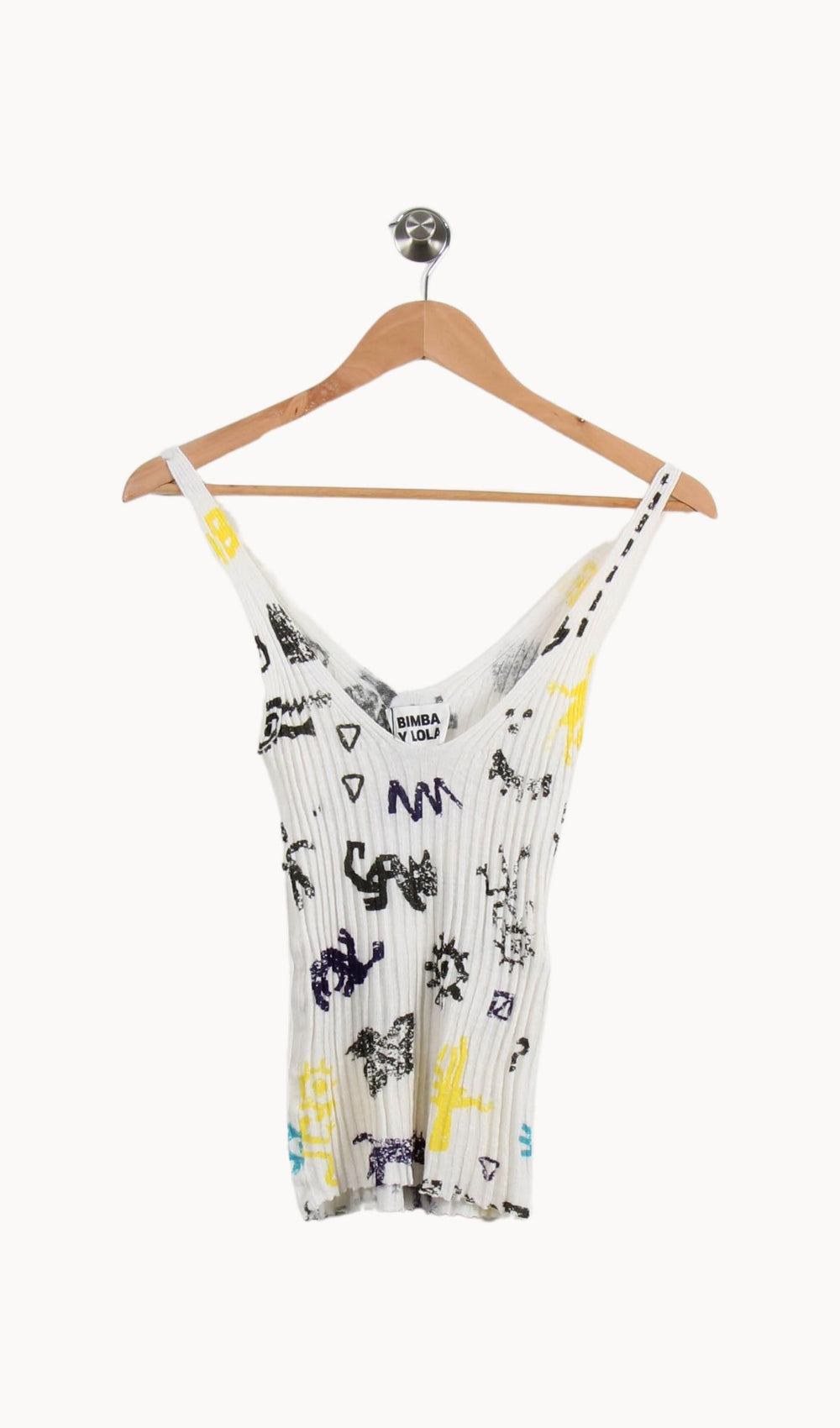 Débardeur Blanc et Noir - Taille XS/34 de la marque Bimba y Lola | PARAD51997 - Vendu par Paradigme - Image 2