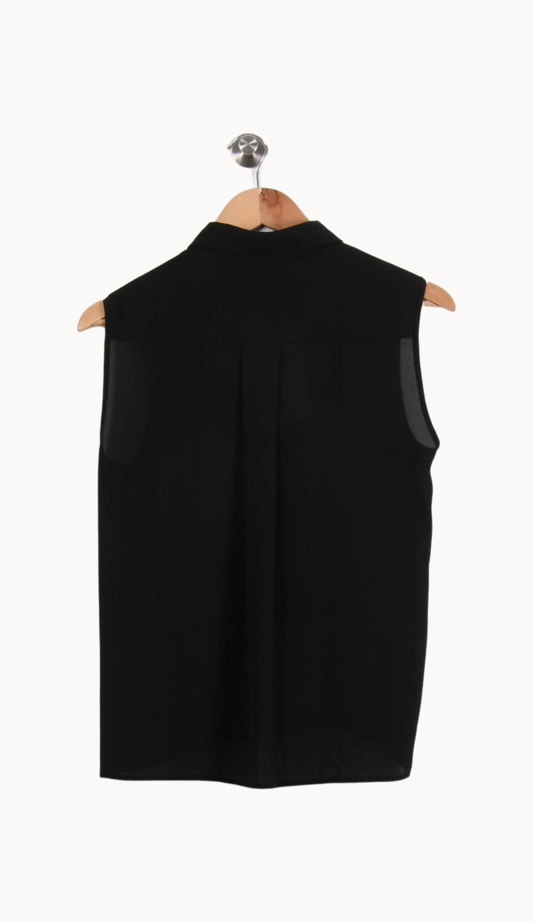 Chemise Sans Manches Noire - Taille XS/34 de la marque The Kooples | PARAD52000 - Vendu par Paradigme - Image 4