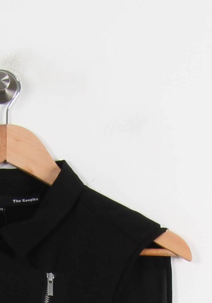 Chemise Sans Manches Noire - Taille XS/34 de la marque The Kooples | PARAD52000 - Vendu par Paradigme - Image 3