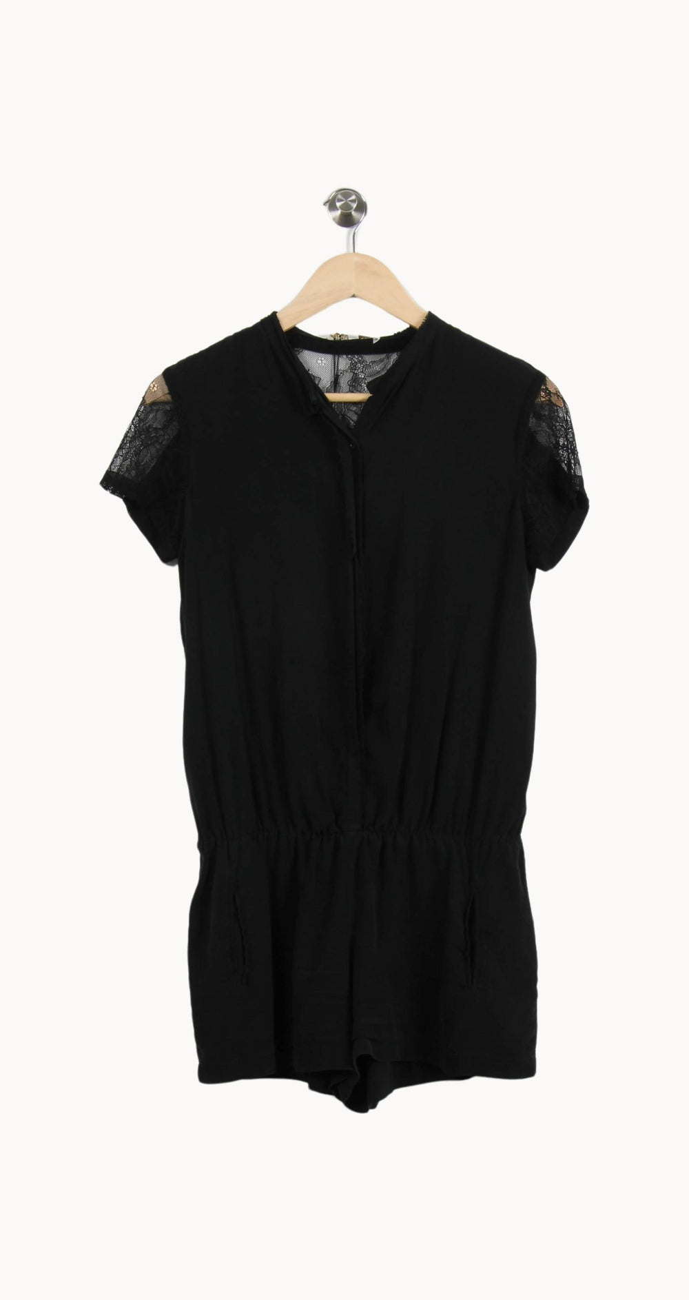 Combishort Noir - Taille S/36 de la marque Maje | PARAD52003 - Vendu par Paradigme - Image 2