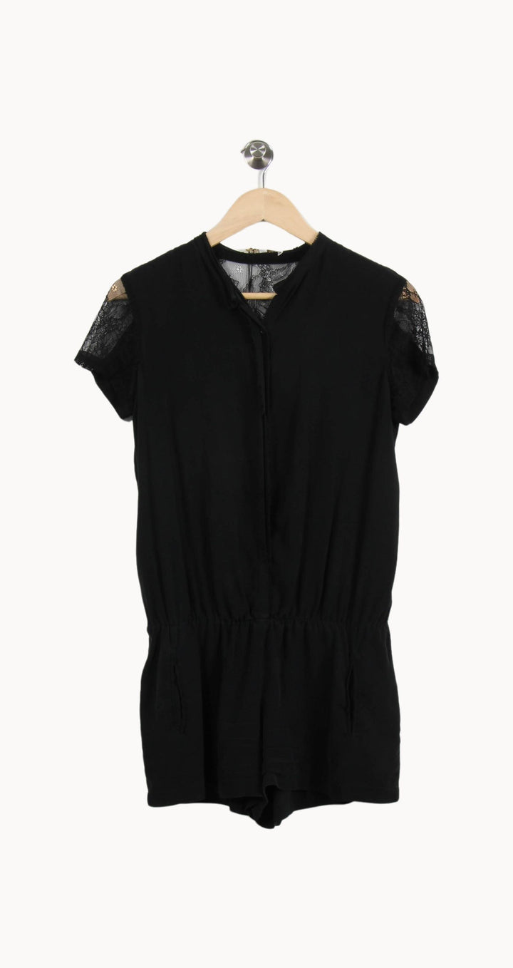 Combishort Noir - Taille S/36 de la marque Maje | PARAD52003 - Vendu par Paradigme - Image 2