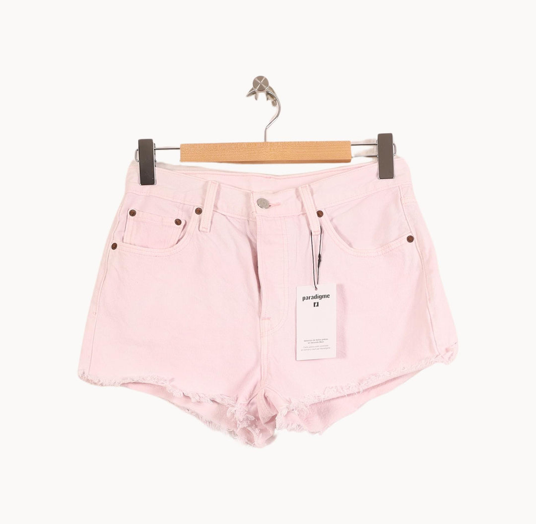 Short en Jean Rose - Taille M/38 de la marque Levi's | PARAD52012 - Vendu par Paradigme - Image 2