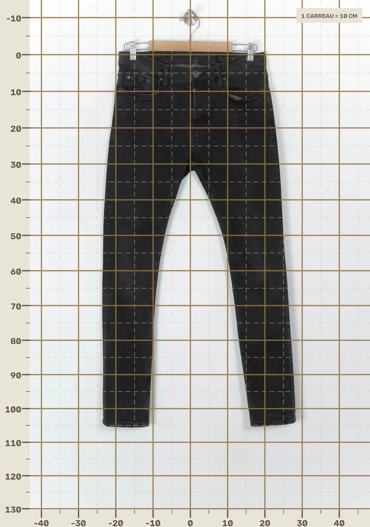 Jean Skinny Noir - Taille L/40 de la marque All Saints | PARAD52021 - Vendu par Paradigme - Image 4
