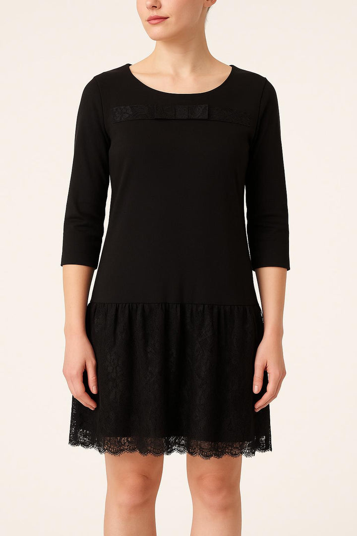 Robe Dentelle Noire - Taille M/38 de la marque Sandro | PARAD52026 - Vendu par Paradigme - Image 1