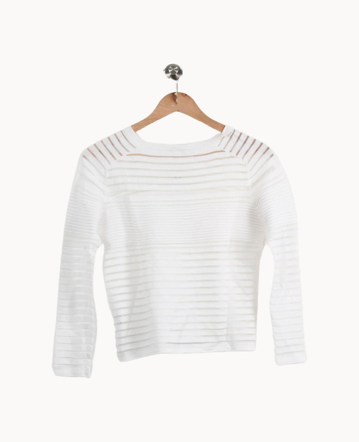 Pull Blanc - Taille S/36 de la marque Suncoo | PARAD52027 - Vendu par Paradigme - Image 4