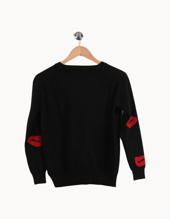 Pull Noir et Rouge - Taille S/36 de la marque Suncoo | PARAD52028 - Vendu par Paradigme - Image 4