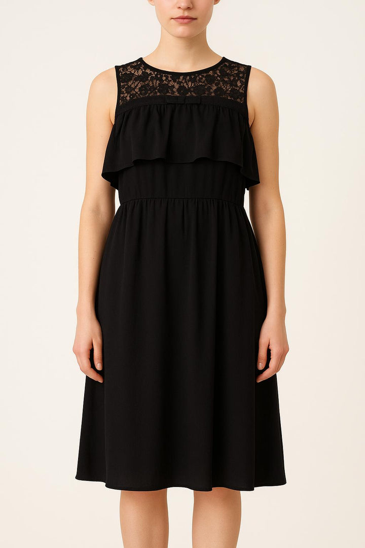 Robe Midi Noire - Taille M/38 de la marque Claudie Pierlot | PARAD52034 - Vendu par Paradigme - Image 1