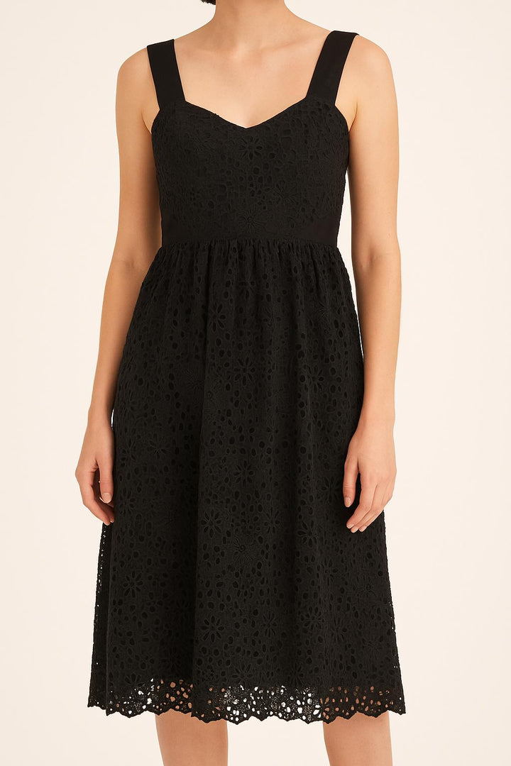 Robe Midi Noire - Taille M/38 de la marque Claudie Pierlot | PARAD52035 - Vendu par Paradigme - Image 1