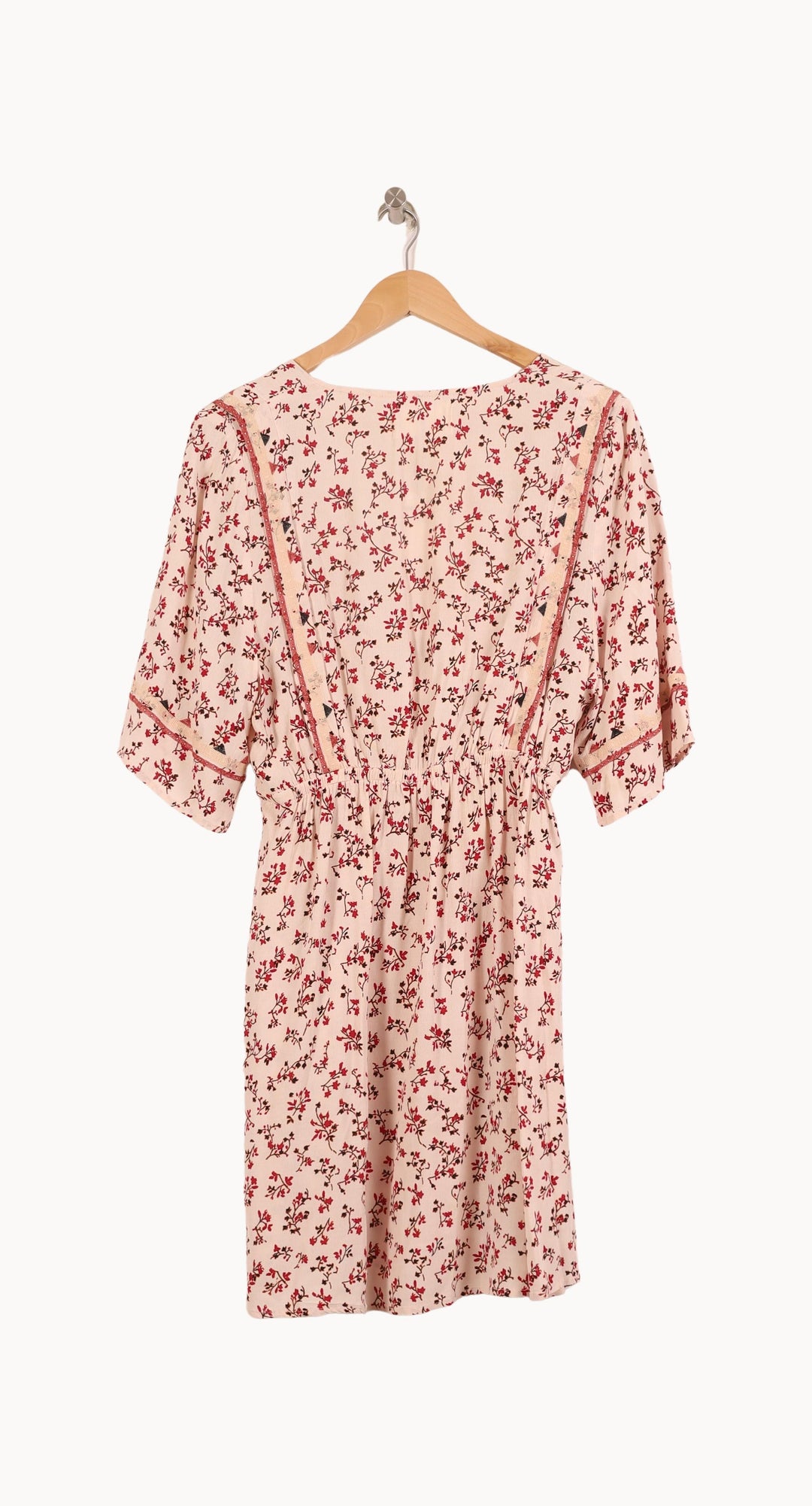 Robe fleurie rose et rouge - Taille M/38 de la marque ba&sh | PARAD52036 - Vendu par Paradigme - Image 4