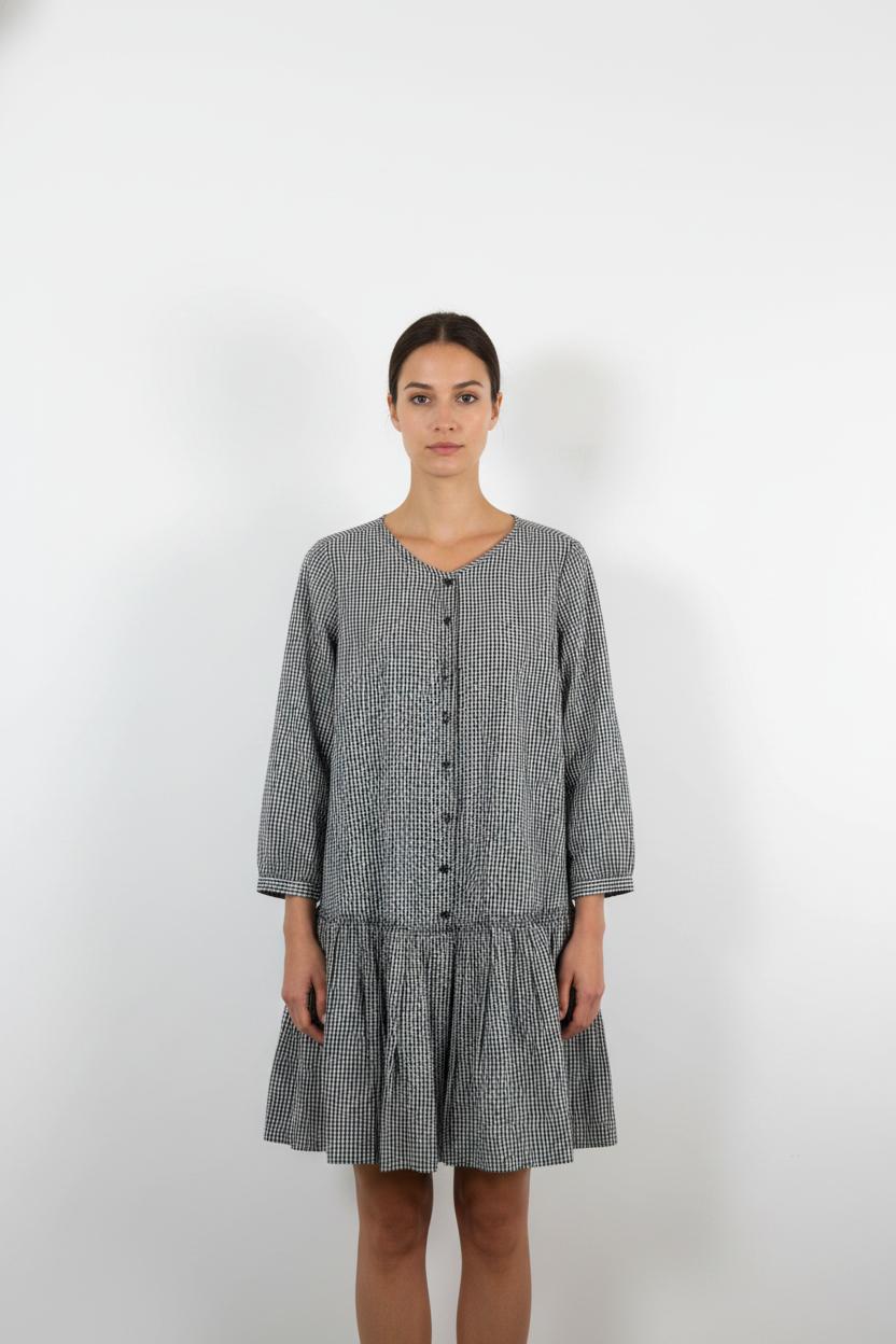 Robe Chemise Noire et Blanche - Taille L/40