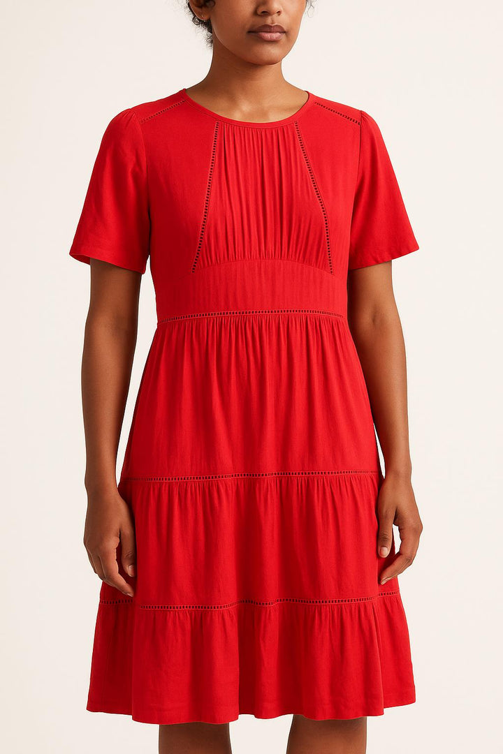 Robe Midi Rouge - Taille M/38 de la marque ba&sh | PARAD52041 - Vendu par Paradigme - Image 1