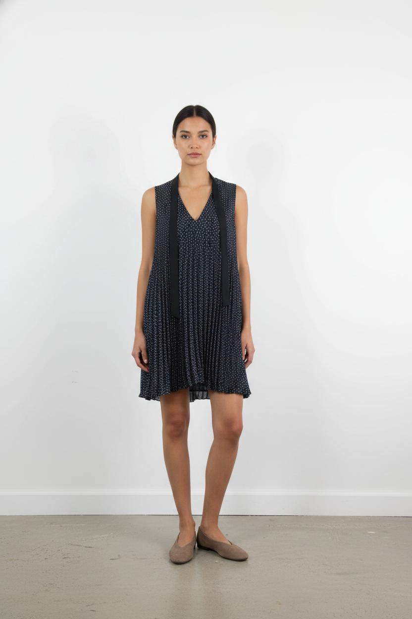 Robe Plissée Bleue - Taille S/36
