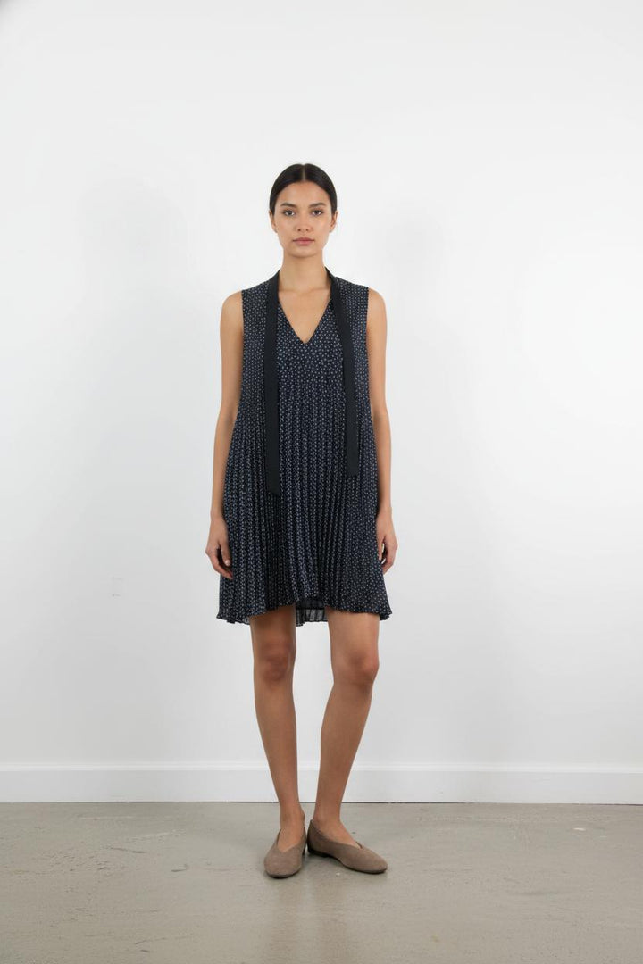 Robe Plissée Bleue - Taille S/36