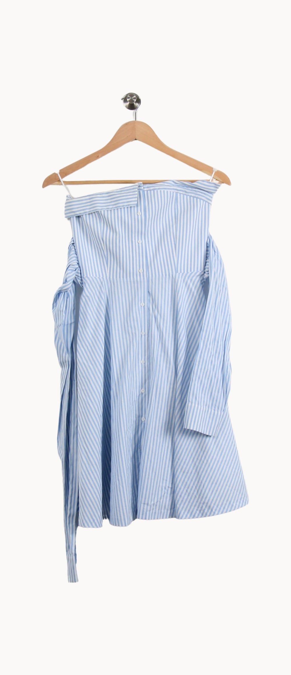 Robe Chemise Bleu et Blanc - Taille XS/34 de la marque Claudie Pierlot | PARAD52048 - Vendu par Paradigme - Image 2