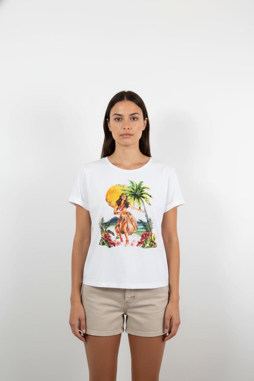 Tee-shirt Blanc - Taille M/38