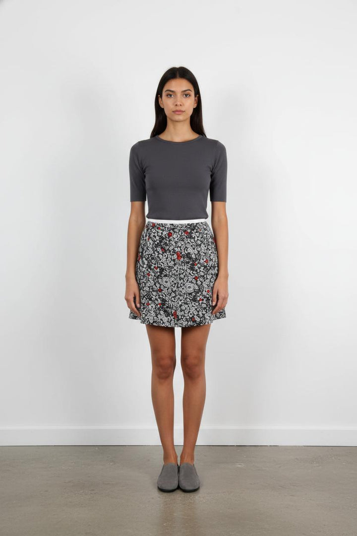 Jupe Courte Noire et Blanche - Taille M/38