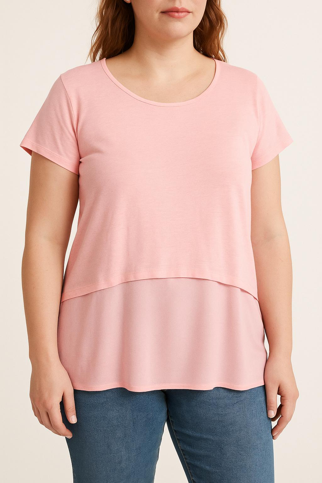Tee-shirt Rose - Taille L/40 de la marque Sandro | PARAD52088 - Vendu par Paradigme - Image 1