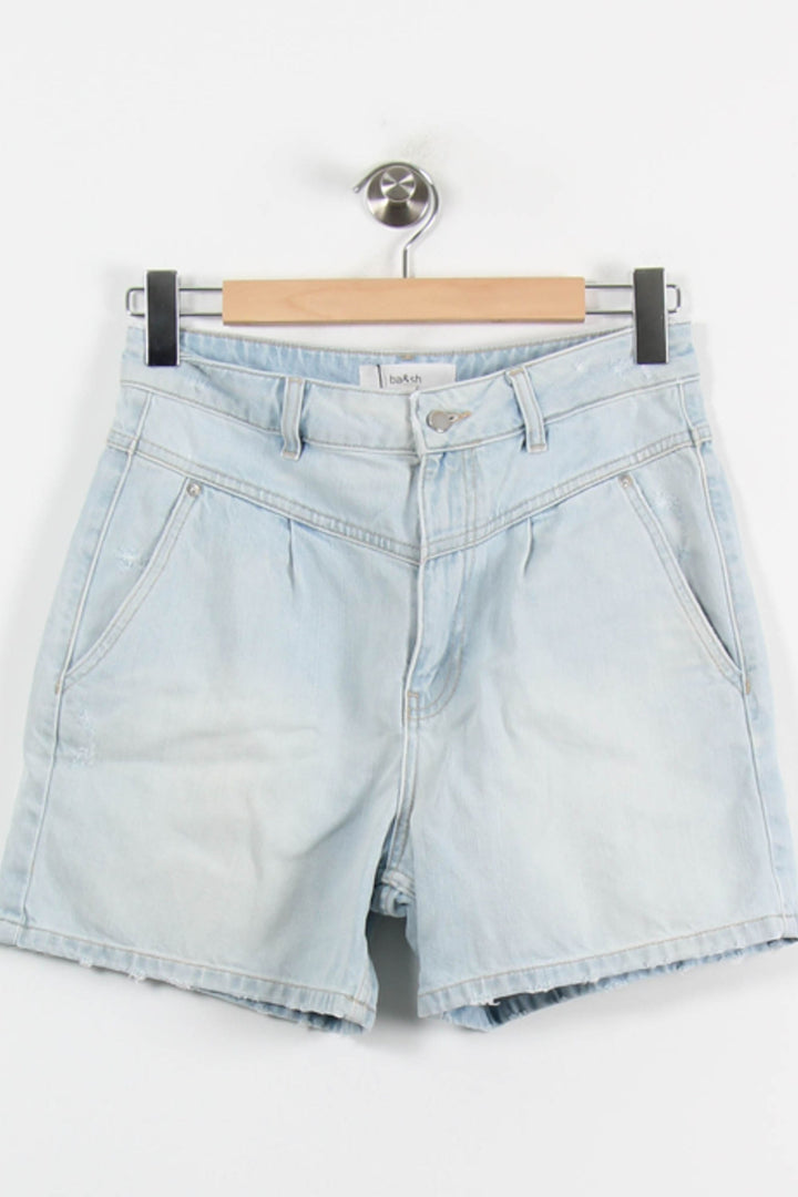 Short en Jean Bleu Clair - Taille S/36 de la marque ba&sh | PARAD52093 - Vendu par Paradigme - Image 2
