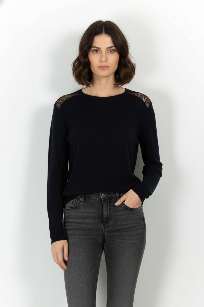 Pull Bleu - Taille L/40 de la marque Maje | PARAD52099 - Vendu par Paradigme - Image 1