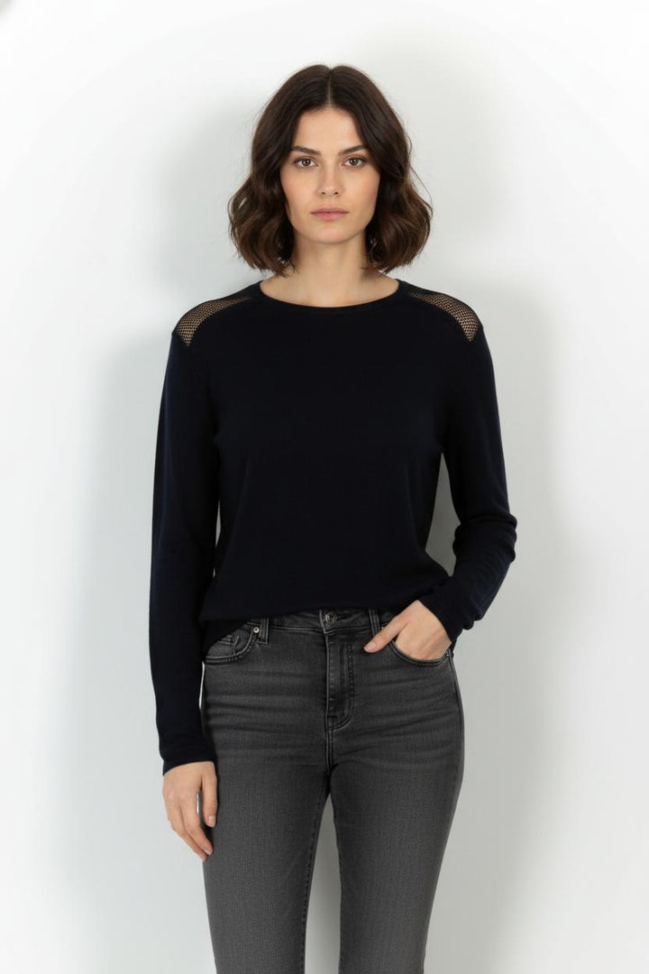 Pull Bleu - Taille L/40 de la marque Maje | PARAD52099 - Vendu par Paradigme - Image 1