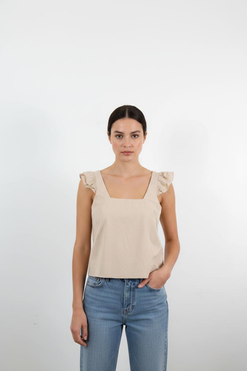 Blouse Beige - Taille S/36