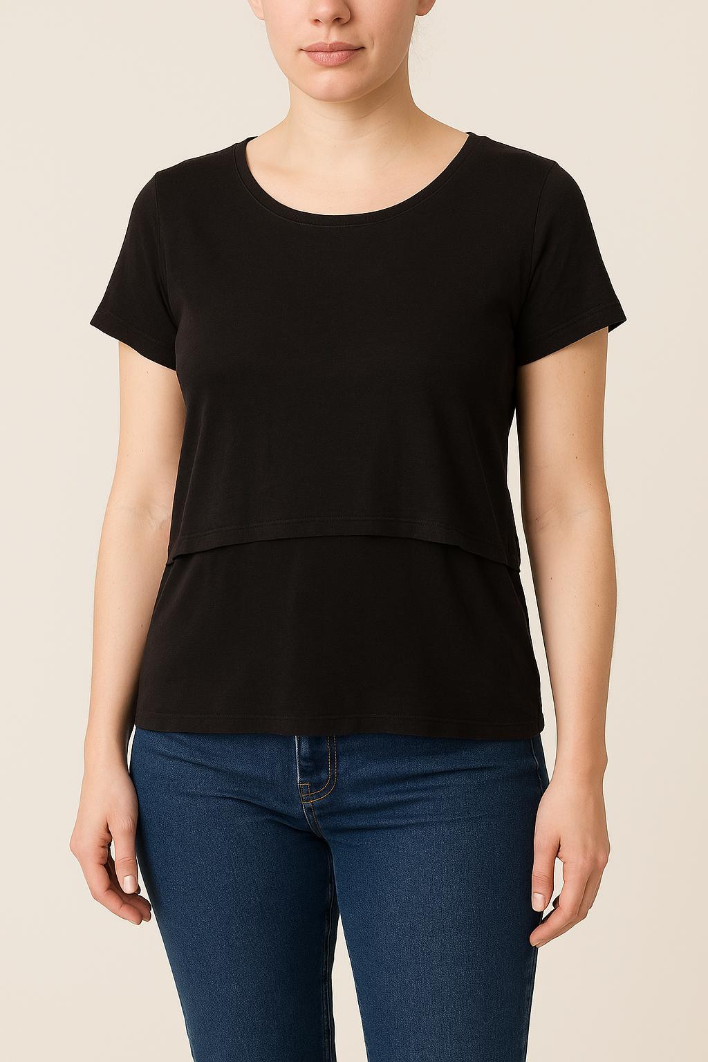 Tee-shirt Noir - Taille L/40 de la marque Sandro | PARAD52109 - Vendu par Paradigme - Image 1