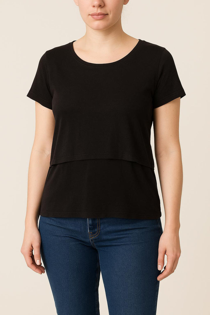 Tee-shirt Noir - Taille L/40 de la marque Sandro | PARAD52109 - Vendu par Paradigme - Image 1