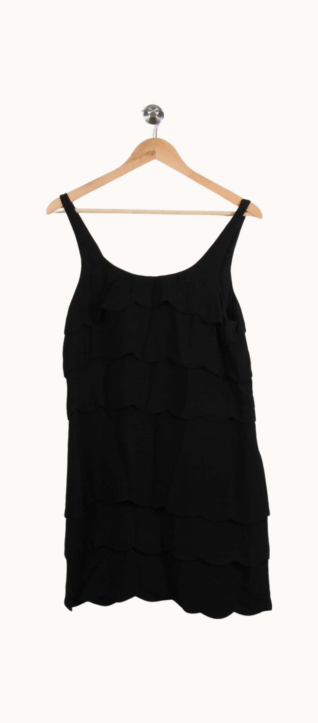 Robe Volantée Noire - Taille L/40 de la marque Sandro | PARAD52110 - Vendu par Paradigme - Image 2