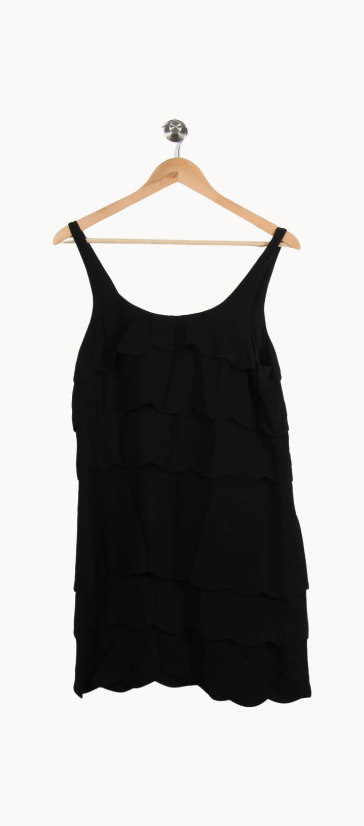 Robe Volantée Noire - Taille L/40 de la marque Sandro | PARAD52110 - Vendu par Paradigme - Image 2