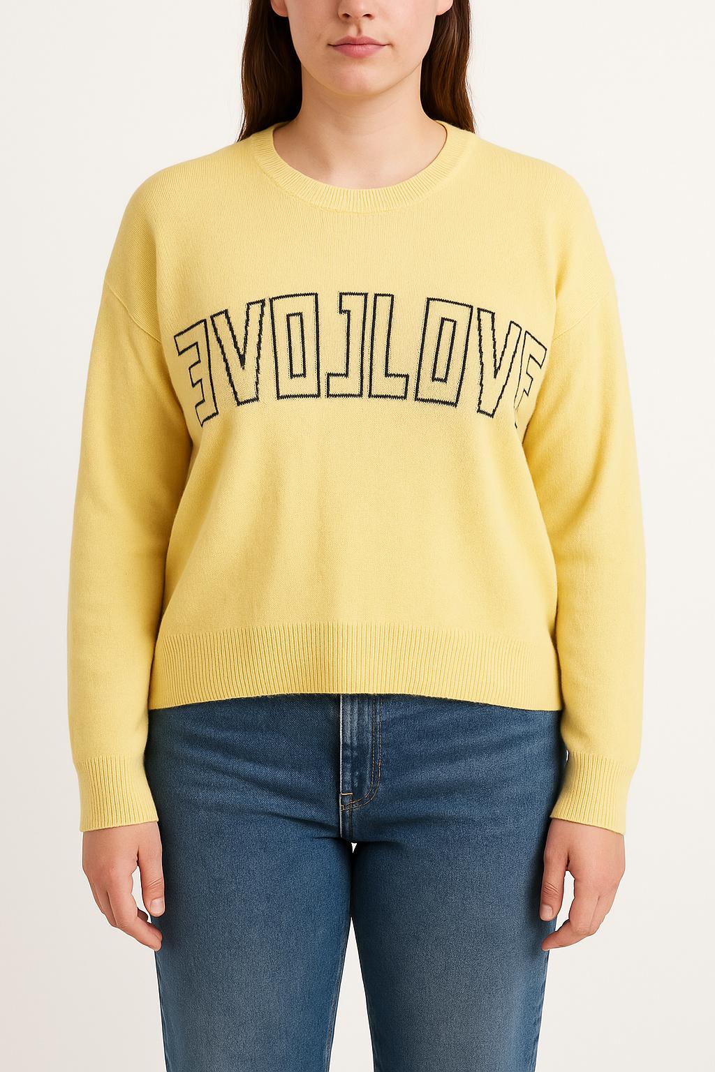 Pull Jaune - Taille L/40 de la marque Sandro | PARAD52113 - Vendu par Paradigme - Image 1