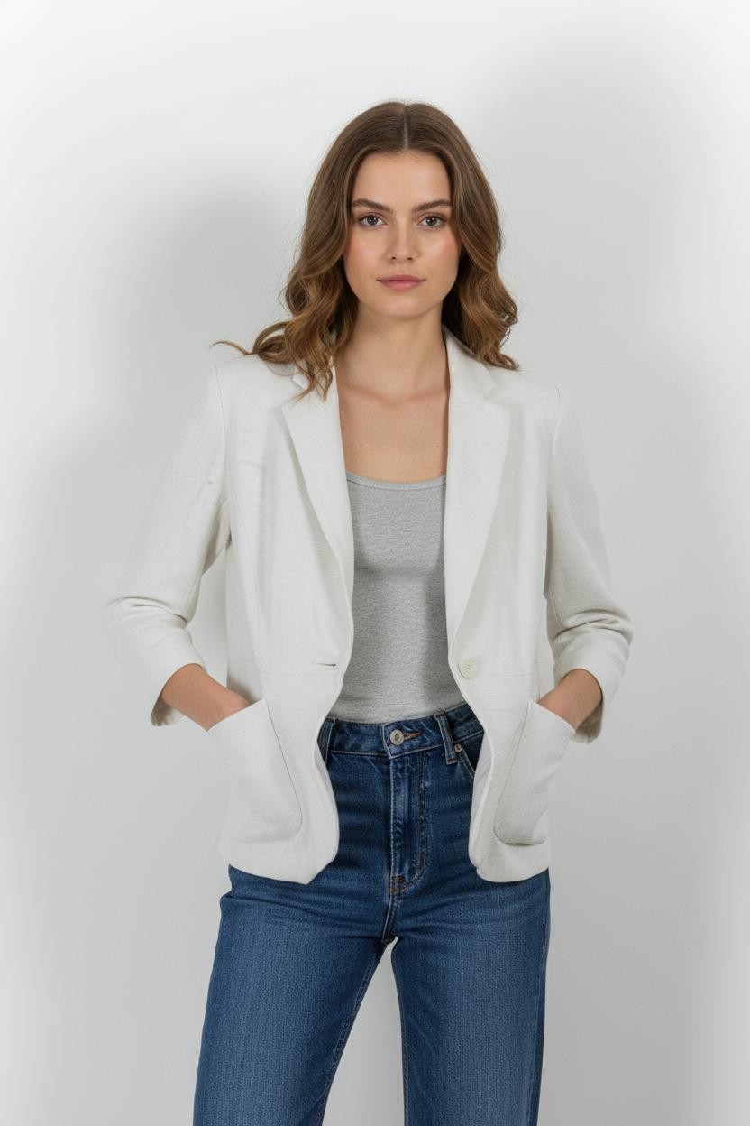 Veste Tailleur Blanche - Taille S/36 de la marque Maje | PARAD52120 - Vendu par Paradigme - Image 1
