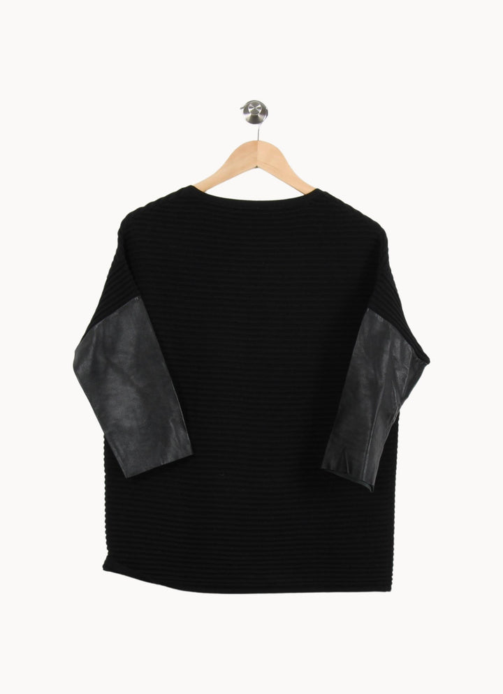 Pull Noir - Taille S/36 de la marque Sandro | PARAD52129 - Vendu par Paradigme - Image 4