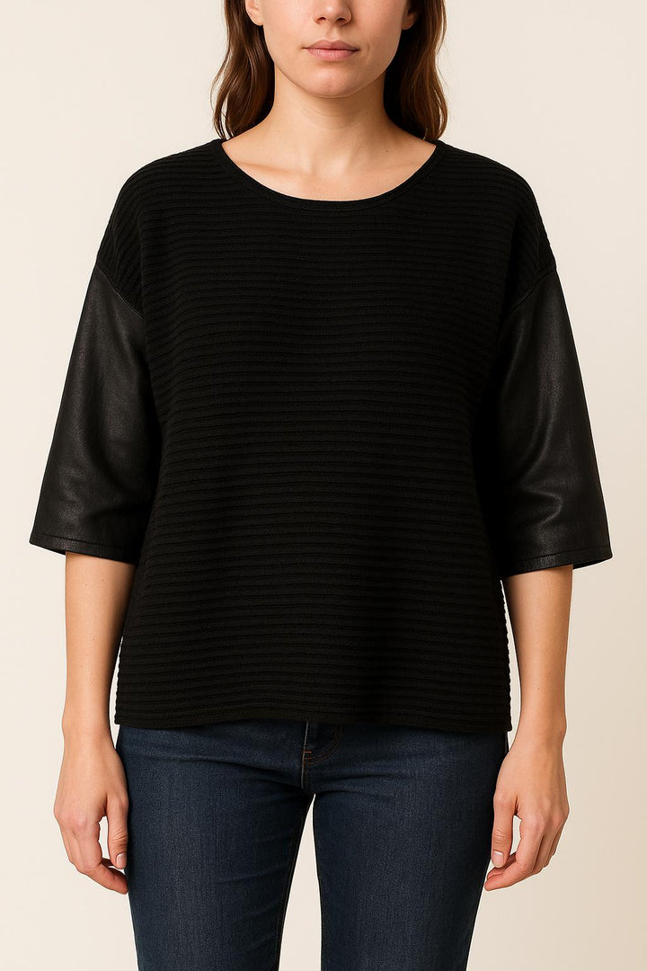 Pull Noir - Taille S/36 de la marque Sandro | PARAD52129 - Vendu par Paradigme - Image 1
