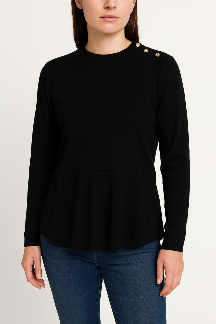Pull Noir - Taille L/40 de la marque Sandro | PARAD52171 - Vendu par Paradigme - Image 1