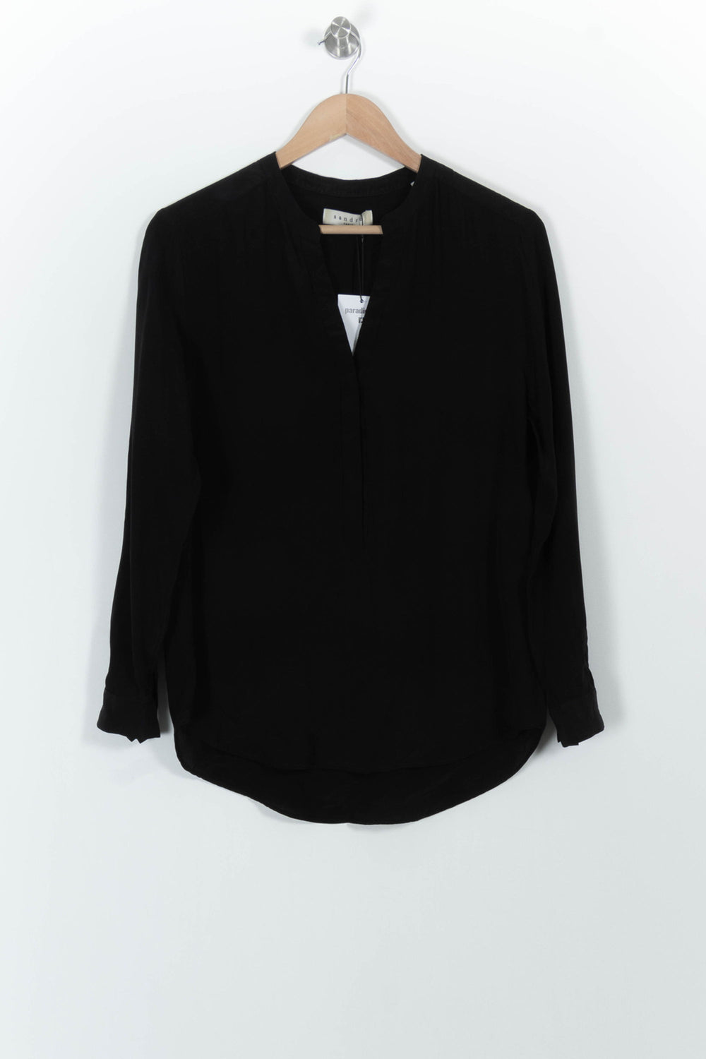Blouse Noire - Taille M/38 de la marque Sandro | PARAD52174 - Vendu par Paradigme - Image 2